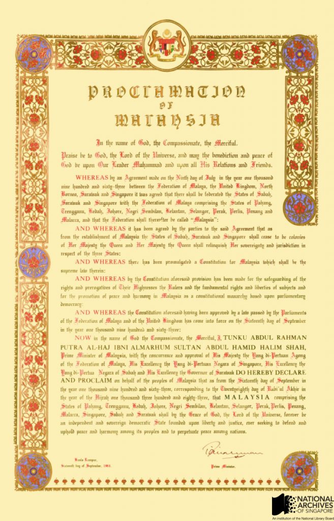 Proclamation of Malaysia